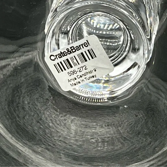 Crate & Barrel Anya Glass Candle Holder - Picture 6 of 9